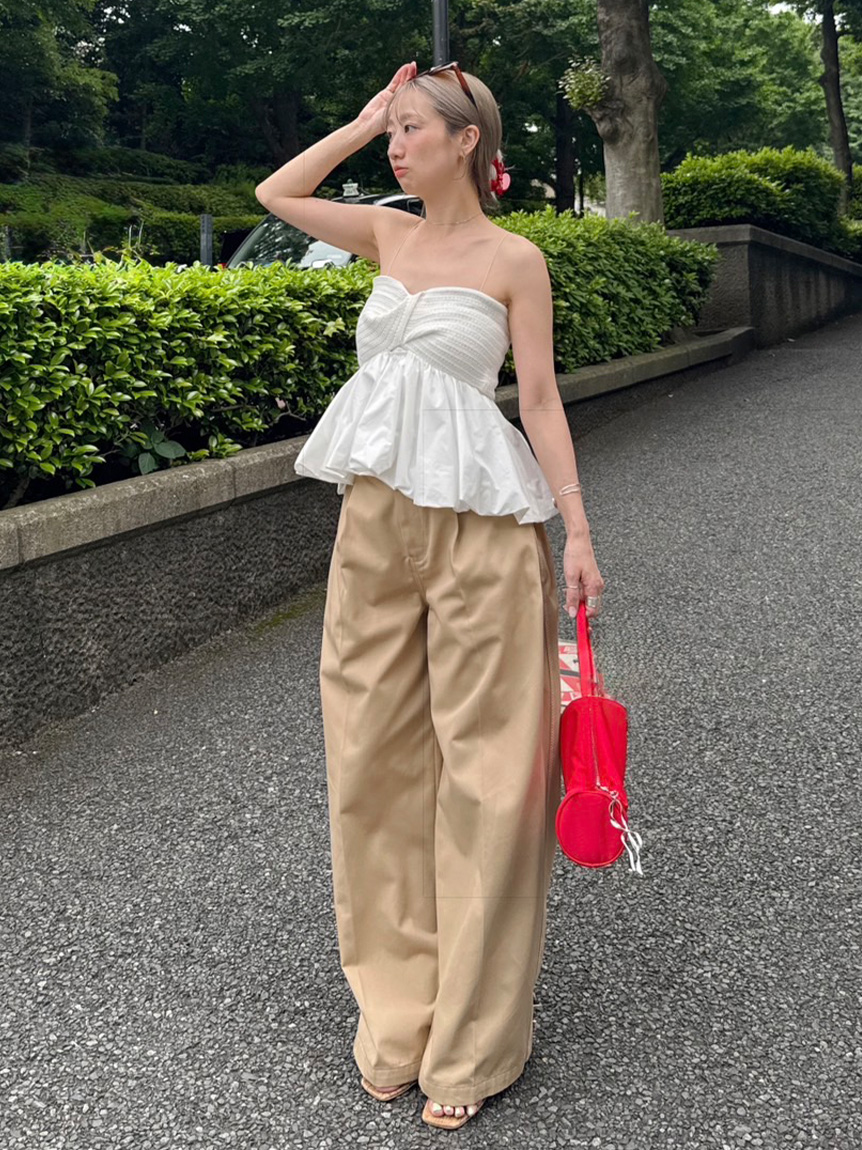 LILY BROWN Dickies】タックバギーパンツ(ロングパンツ)｜パンツ
