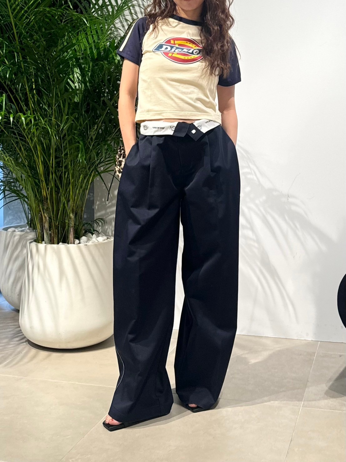 LILY BROWN Dickies】タックバギーパンツ(ロングパンツ)｜パンツ