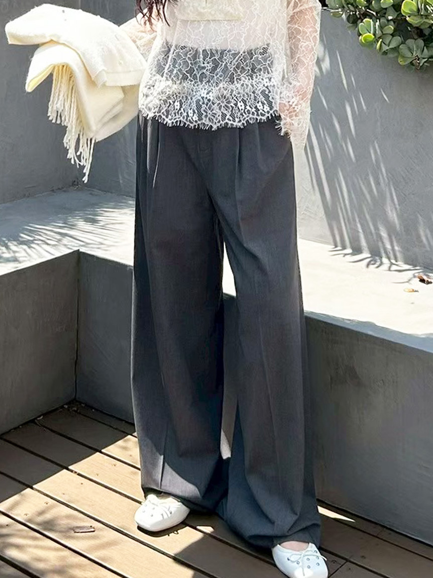 ベルト付きタックワイドパンツ(ワイドパンツ)｜パンツ｜LILY BROWN