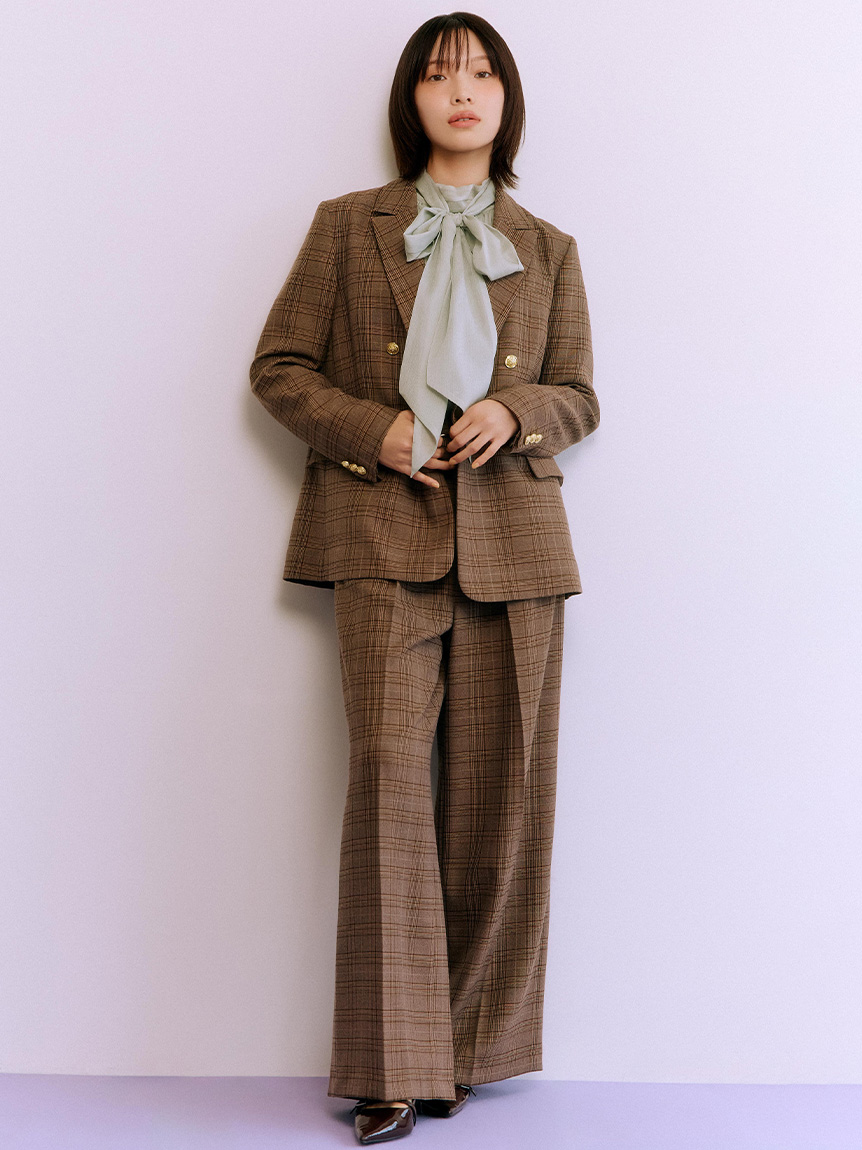 春物Lily brown即完売品　マリンガウチョパンツsniel好きにも soulberry 和の色のふく 裏葉色のパンツ レディース ガウチョ