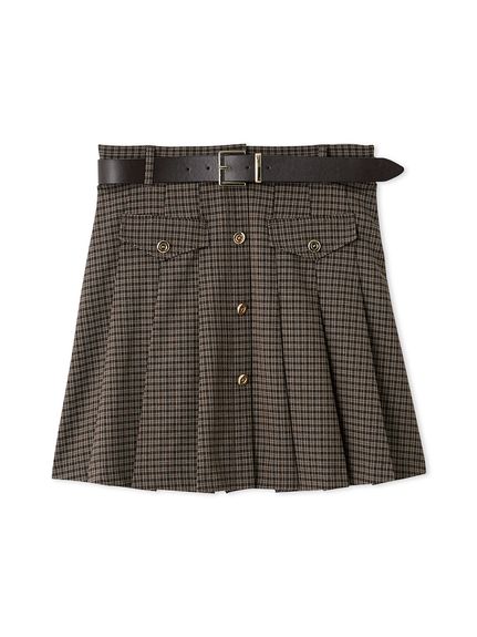 ベルト付きプリーツスカショーパン(Hearts2Hearts着用)(スカートパンツ