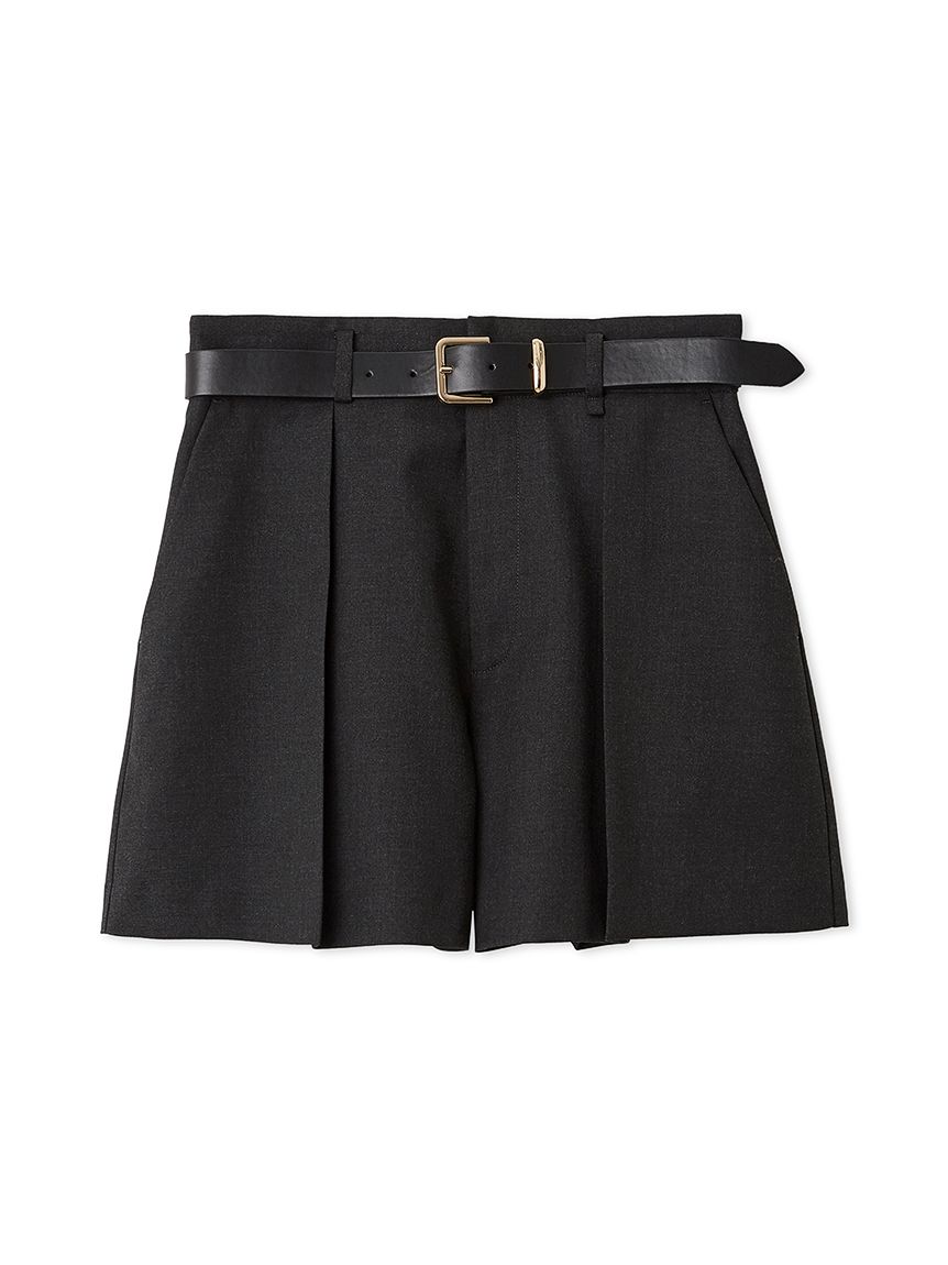 andwang Frill belt mini pants アンドワン ブラック ANDWANG（アンドワン）のファッション通販 - ZOZOTOWN（カラー