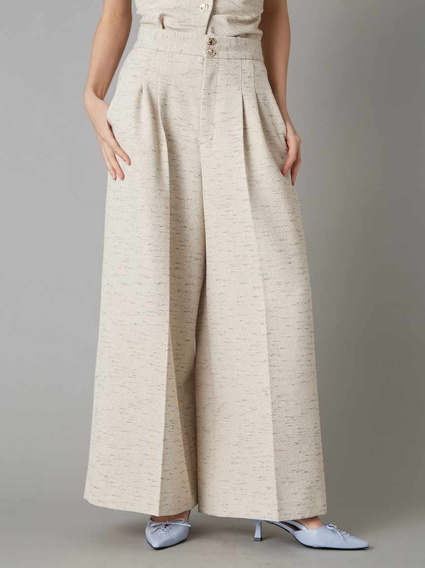 オーナメント釦2タックパンツ(ロングパンツ)｜パンツ｜LILY BROWN