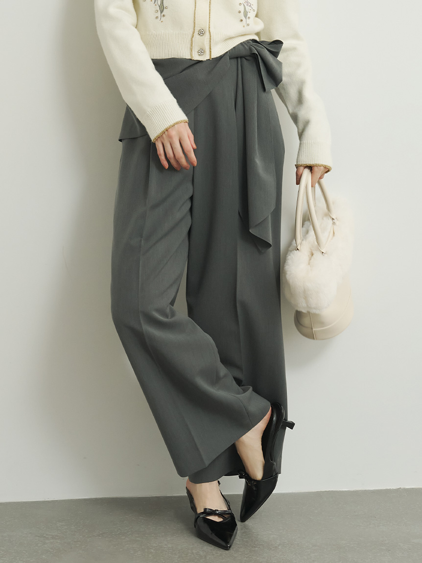 ビックリボンパンツ(ワイドパンツ)｜PANTS｜LILY BROWN（リリー