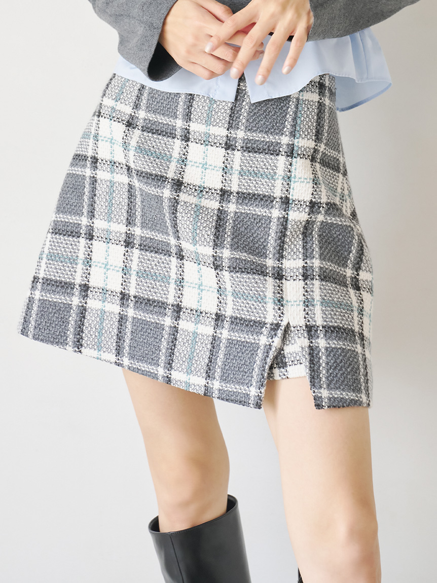 ロービングチェックスカショーパン(ミニスカート)｜SKIRT｜LILY BROWN