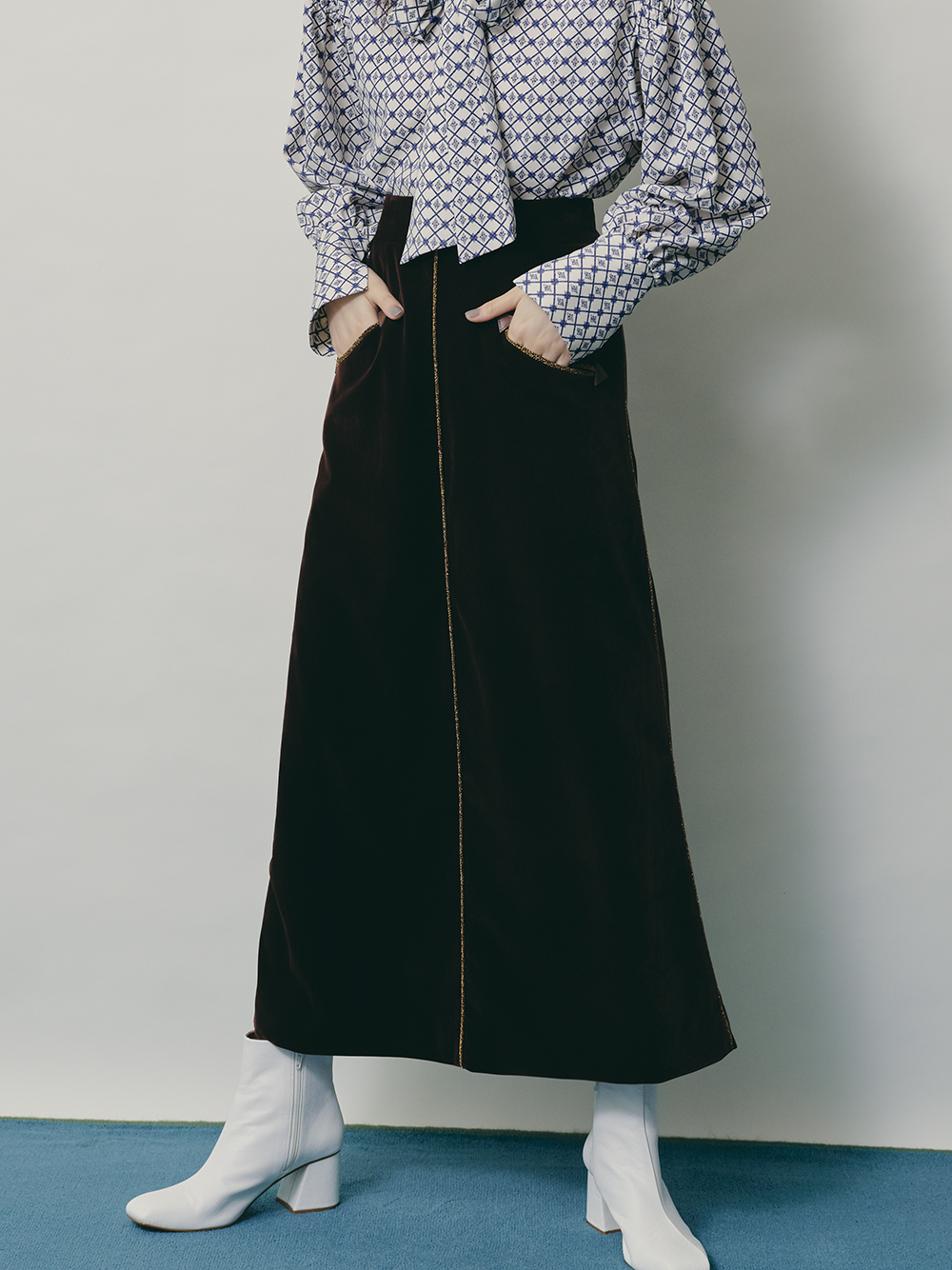 ベロアロングスカート