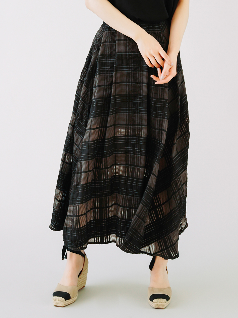 大量入荷 チェックレーススカート Lilybrown ロングスカート Fabrikatbilisi Com