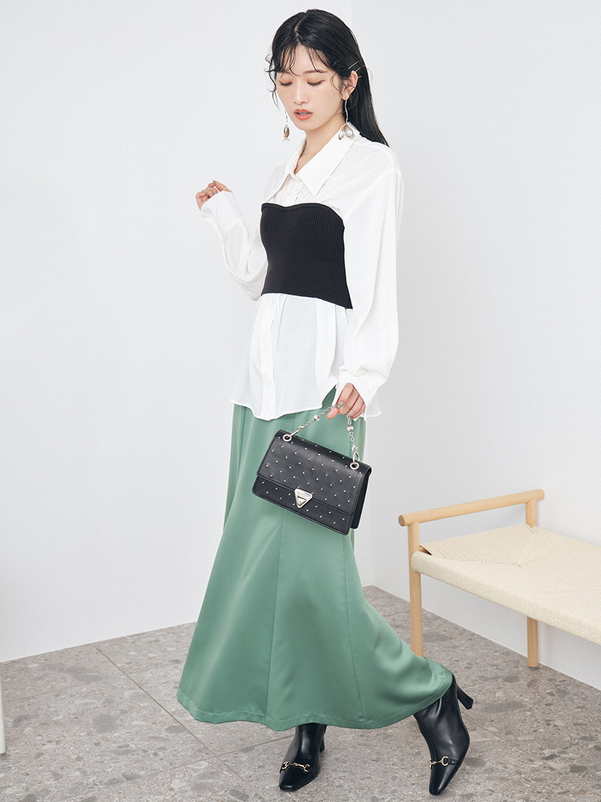 meer. LILY KNIT SKIRT リリーニットスカートア 美品 - ロング