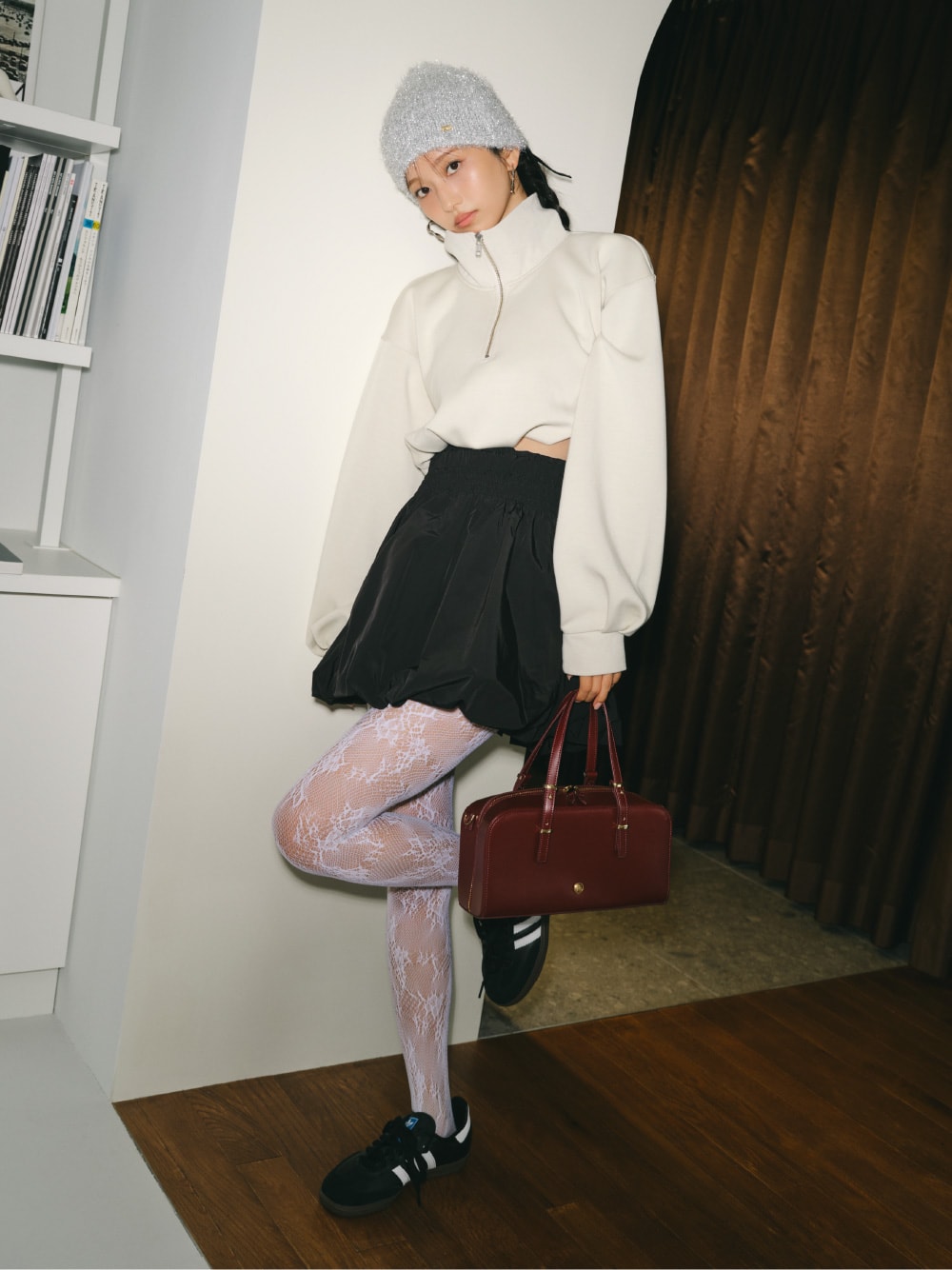 リボンバルーンミニスカート 大きかっ