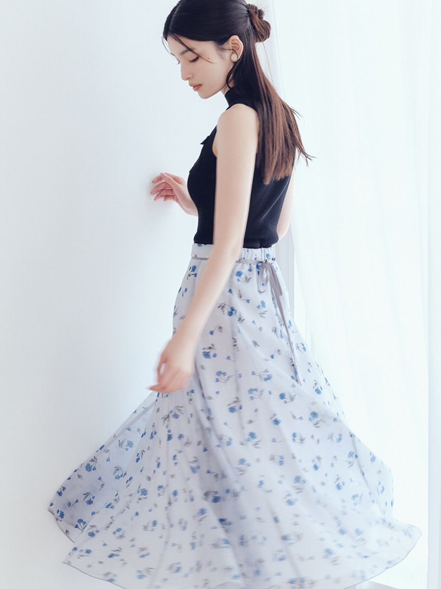 Lily Brown フレアスカート ベージュ ONE SIZE 最終お値下げ LILY BROWN Lily Brown / リリーブラウン ティアードロング