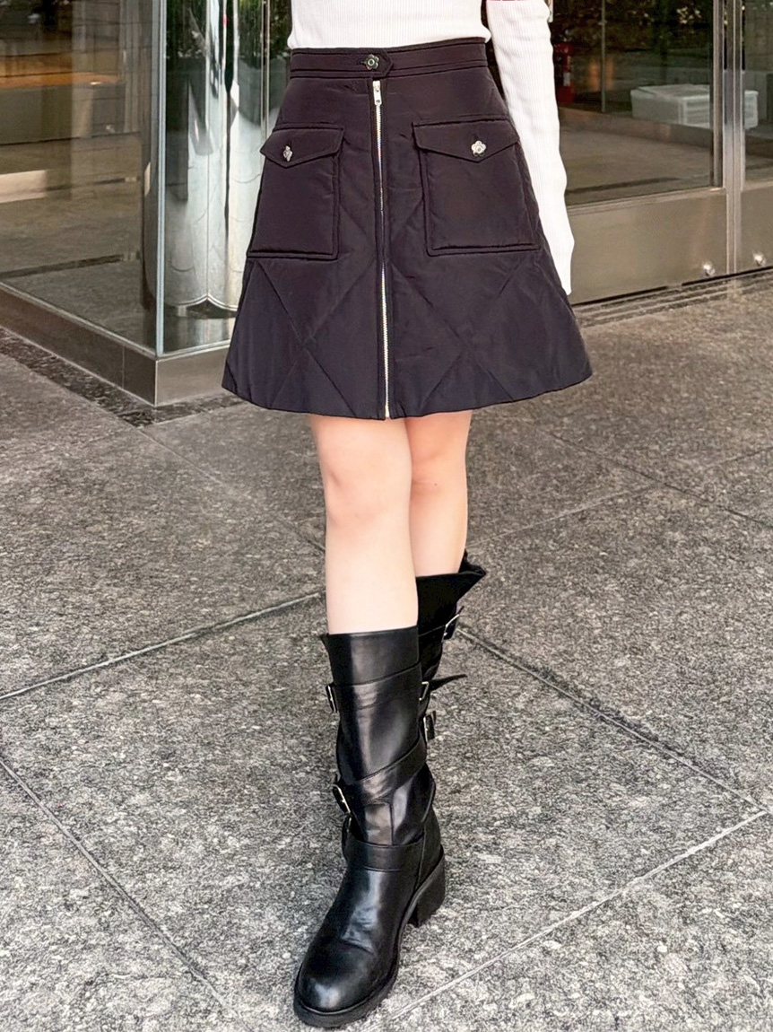 LILY BROWN×MARY QUANT】デイジー釦キルトダウンミニスカート