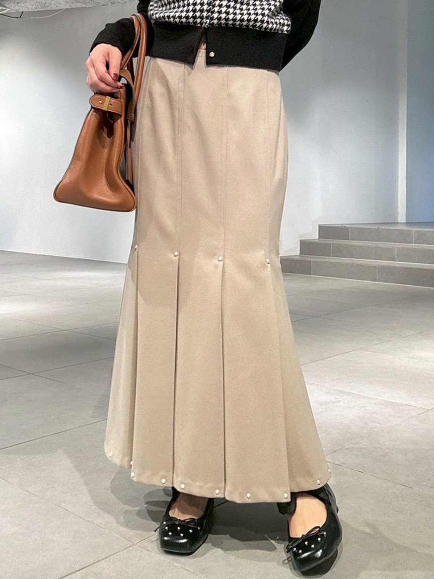 THE ROW アイボリー ロングスカート サイズ0 ザロウ THE ROW バックスリット タイトスカート 0 アイボリー /ES □OS