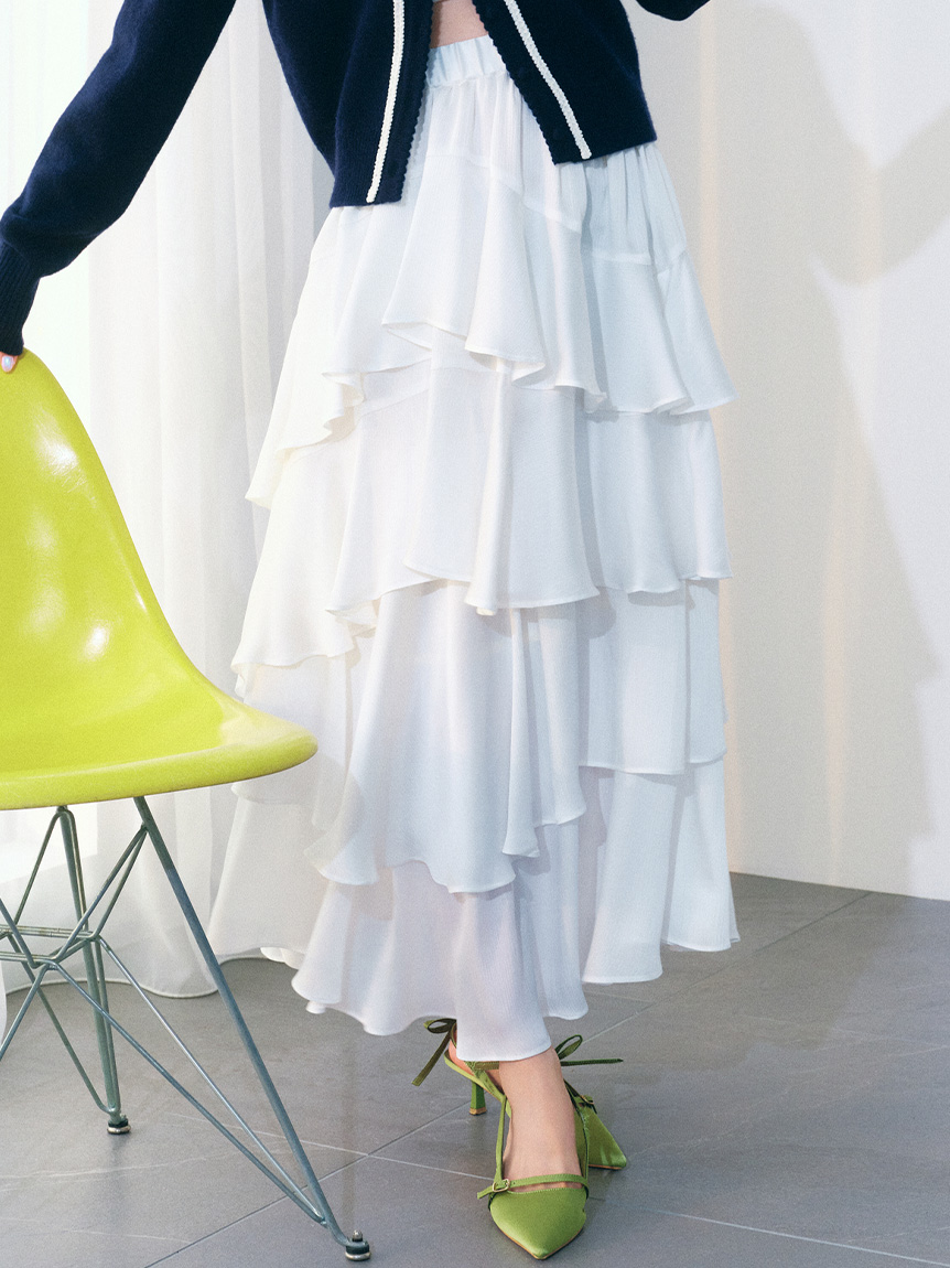 完売品　希少品　FOXEY 42サイズ　クロスリリー スカート　ブラウン 完売品 希少品 FOXEY 42サイズ クロスリリー スカート ブラウン レディース