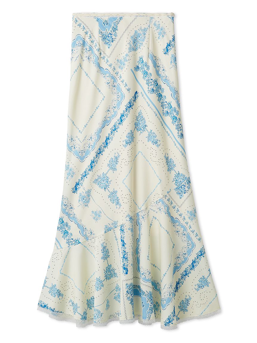 スカーフプリントナロースカート スカーフプリントナロースカート(ロングスカート)｜スカート｜LILY