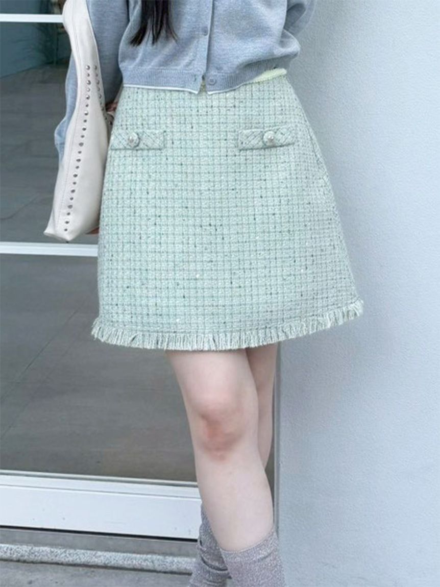ツイードミニスカート(セットアップアイテム)｜LILY BROWN（リリー