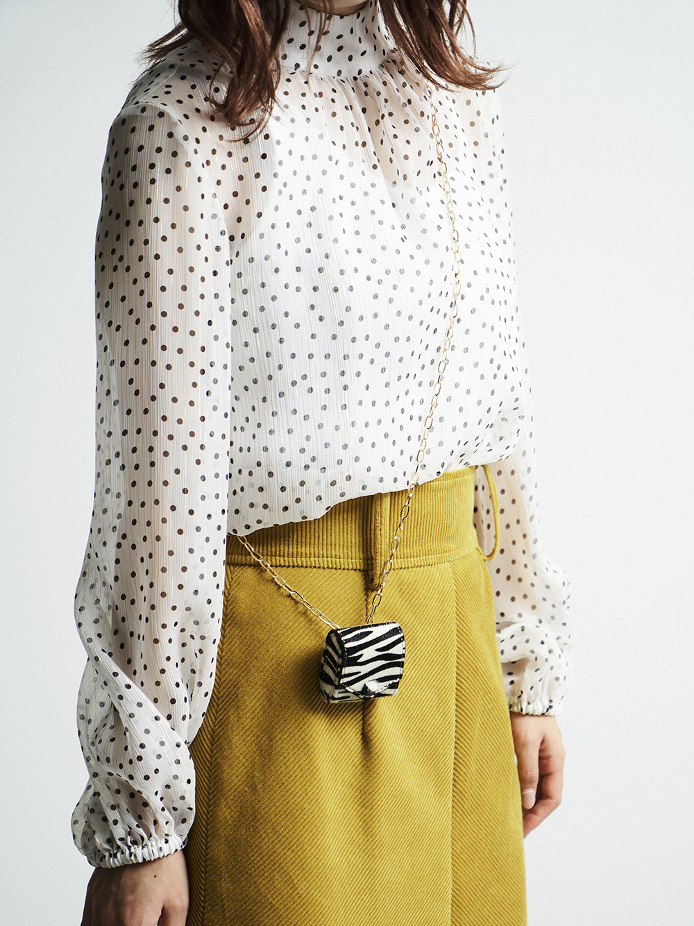 フロントギャザーブラウス