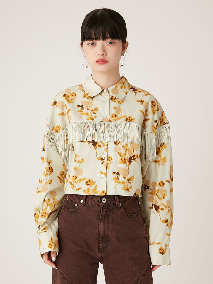 バリエーションフリンジシャツ(Tシャツ・シャツ)｜トップス｜LILY BROWN（リリーブラウン）の通販サイト【公式】
