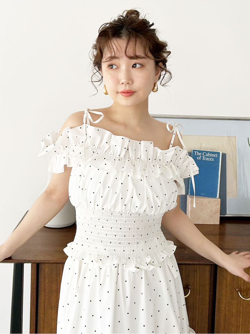 2wayデコルテフリルトップス(Tシャツ・カットソー)｜トップス