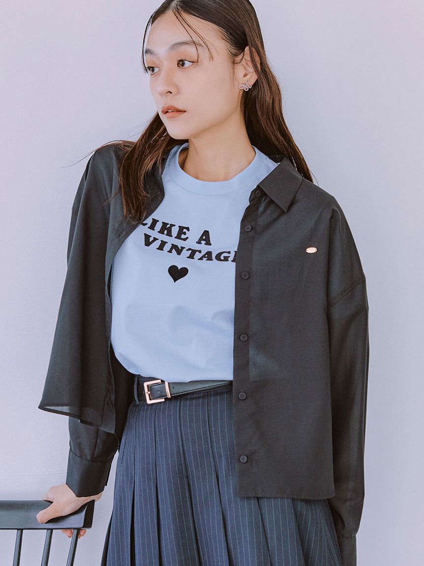 LILY BROWN（リリーブラウン）の「バックリボンシャツワンピース