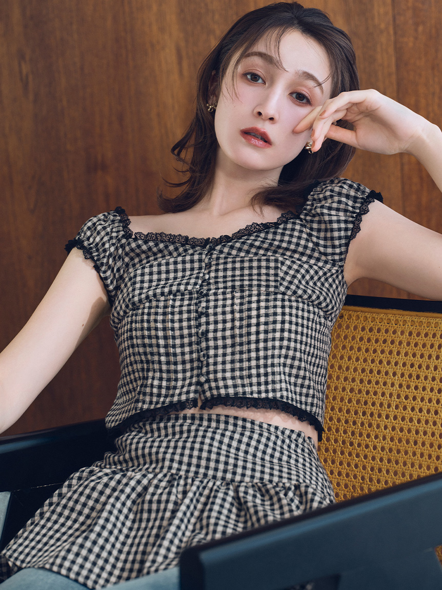 リリーブラウン♡コットンレースセットアップ♡ セットアップアイテム 通常商品のアイテム｜LILY BROWN（リリー