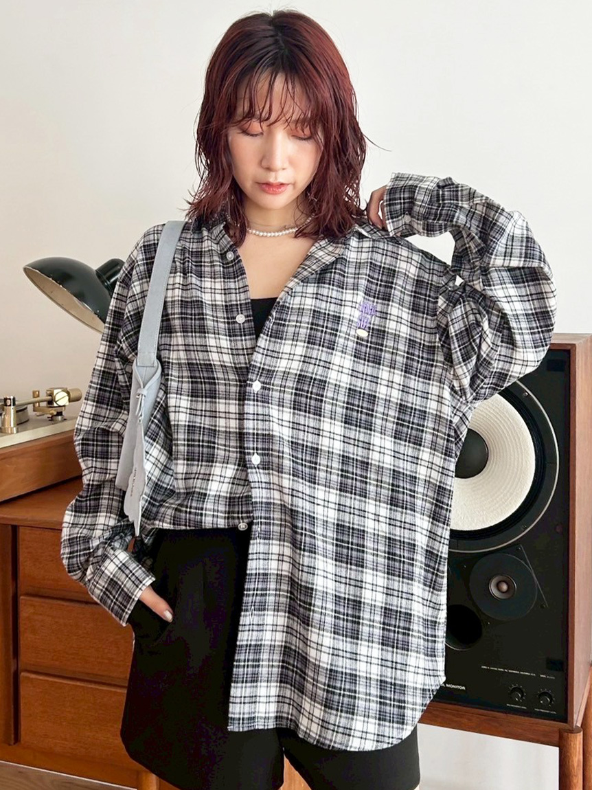 LILY BROWN ×ANNA SUI】オーバーネルチェックシャツ(シャツ・ブラウス