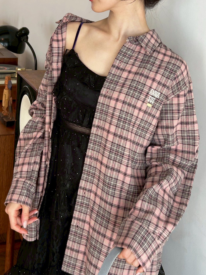 LILY BROWN ×ANNA SUI】オーバーネルチェックシャツ(シャツ・ブラウス  