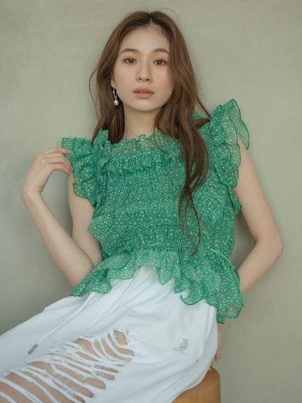 完売色♥️新品タグ付き✨ LILY BROWN 2wayデコルテフリルトップス トップス｜LILY BROWN（リリー ブラウン）の通販サイト【公式】