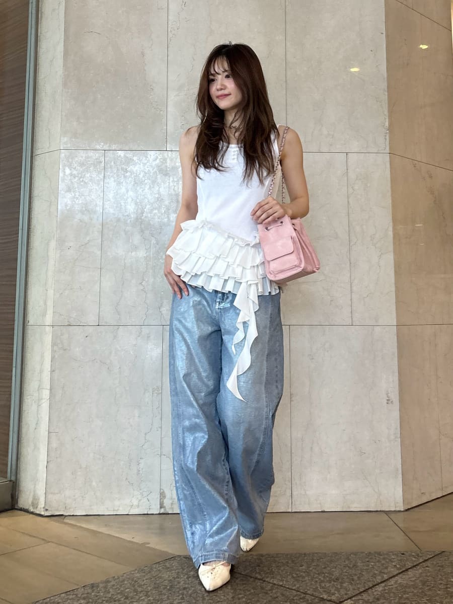 ティアードフリルヘムトップス(Tシャツ・カットソー)｜TOPS｜LILY