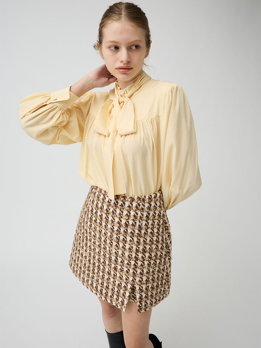 ショルダーパットボウタイブラウス(シャツ・ブラウス)｜TOPS｜LILY