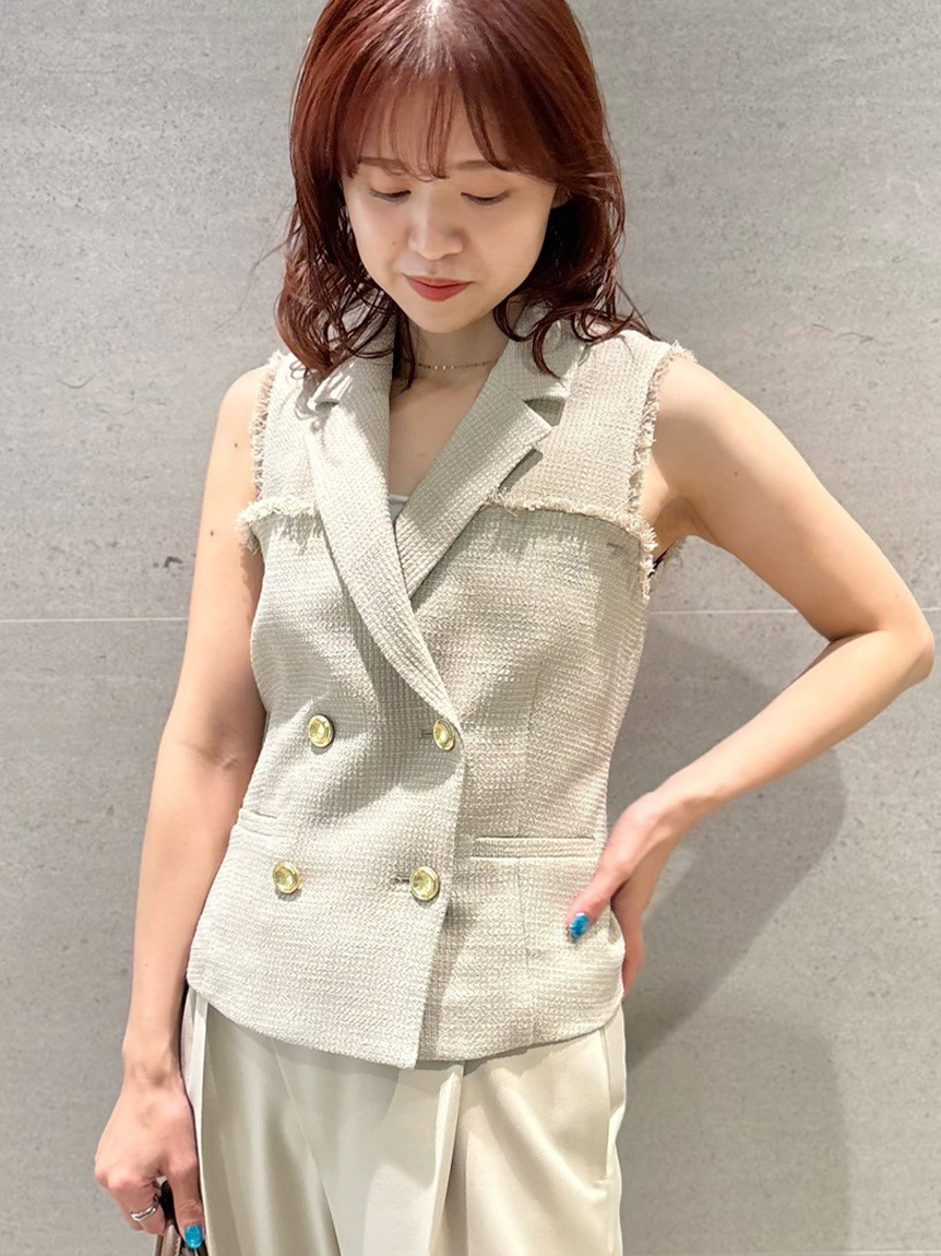 フロントダブルジレ フロントダブルジレ(ベスト)｜アウター｜LILY BROWN（リリーブラウン