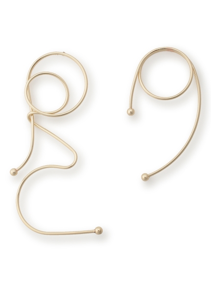 アシメうねうねピアス