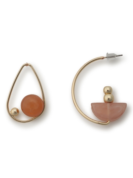 アシメストーンピアス