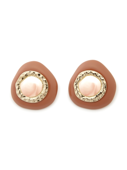 コンビプレートビッグイヤリング