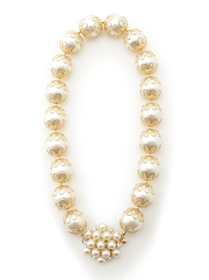 [L.B CANDY STOCK]デザインパールネックレス