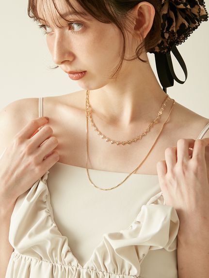 ダブルチェーンモチーフネックレス(雑貨)｜ファッション雑貨｜LILY