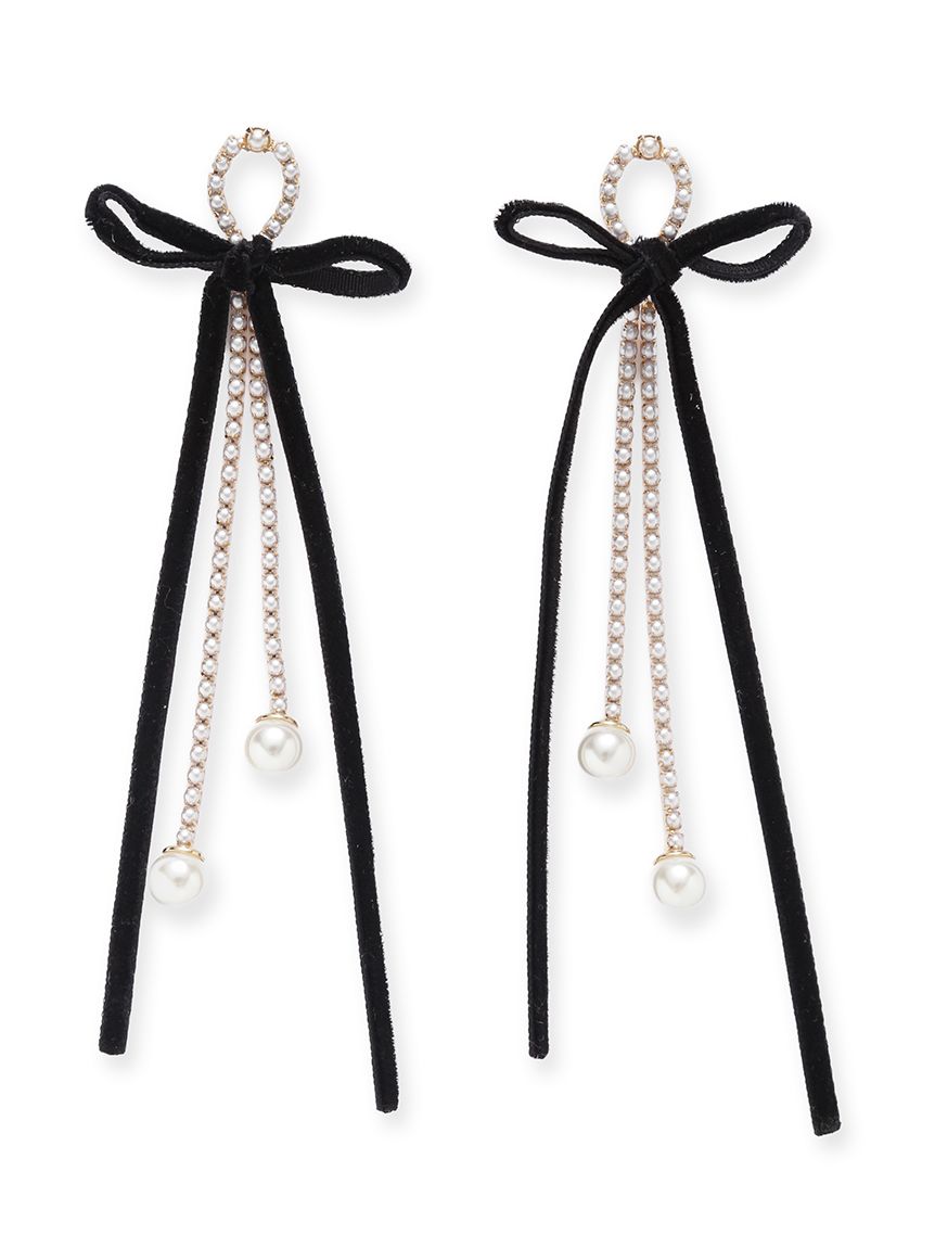 ベルベットリボンピアス(ピアス)｜アクセサリー｜LILY BROWN（リリー