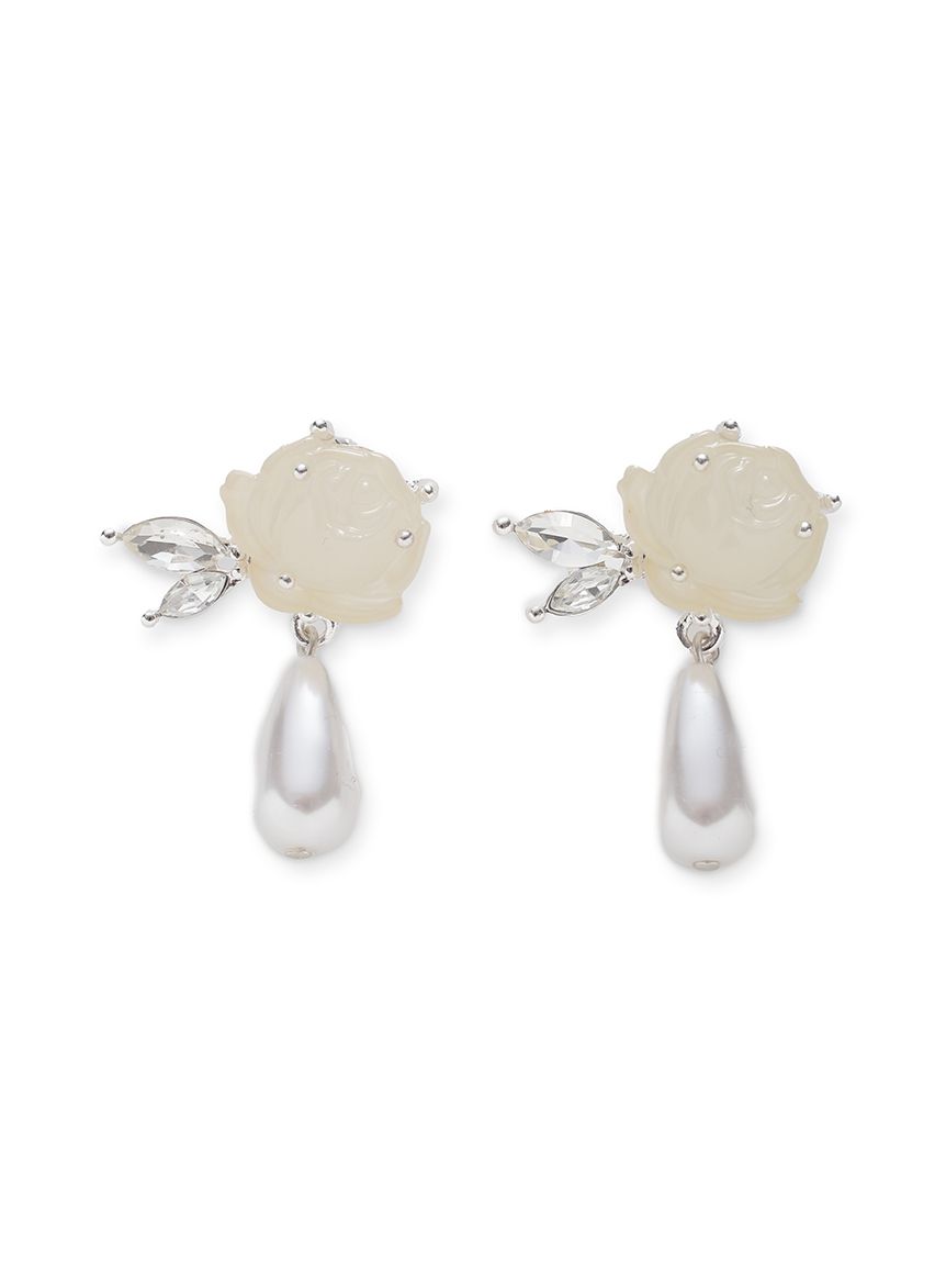 ローズパールイヤリング(イヤリング)｜アクセサリー｜LILY BROWN