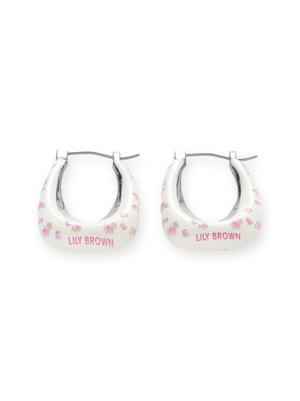 バリエーションフラワープリントピアス(雑貨)｜ファッション雑貨｜LILY