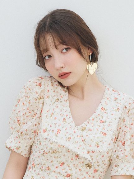 ハートプレートピアス(ピアス・イヤリング)｜ACCESSORY｜LILY BROWN