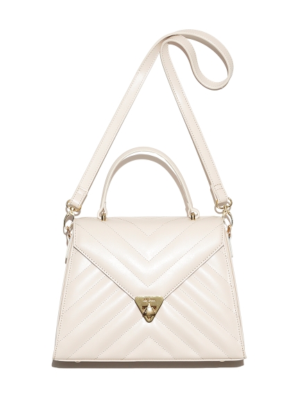 キルティング台形ハンドバッグ