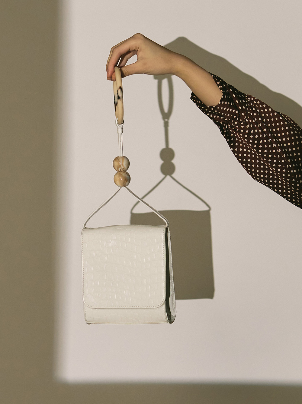 マーブルハンドルミニバッグ