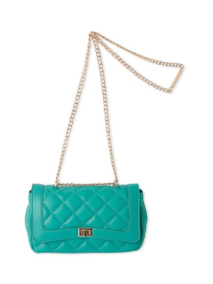 新品 ZARA クロスボディ クラッチバッグ シルバー チェーン