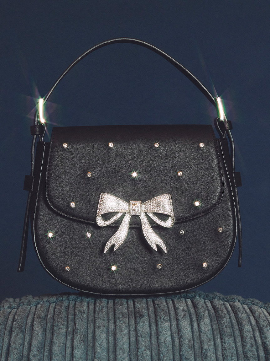 L.B CANDY STOCK]ビジューラウンド2wayミニバッグ(Hearts2Hearts着用