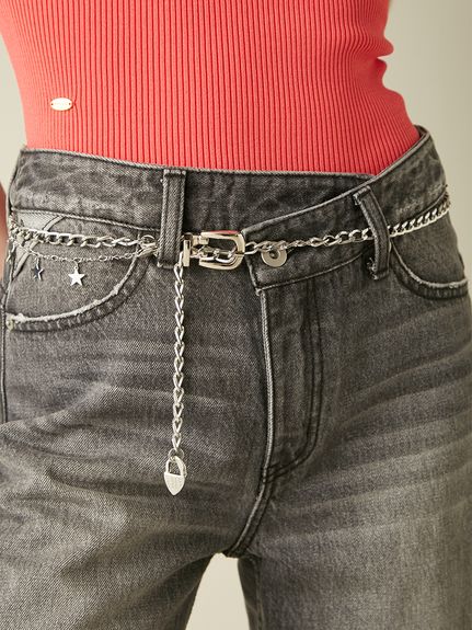 2wayモチーフチェーンベルト【Hearts2Hearts着用】(雑貨