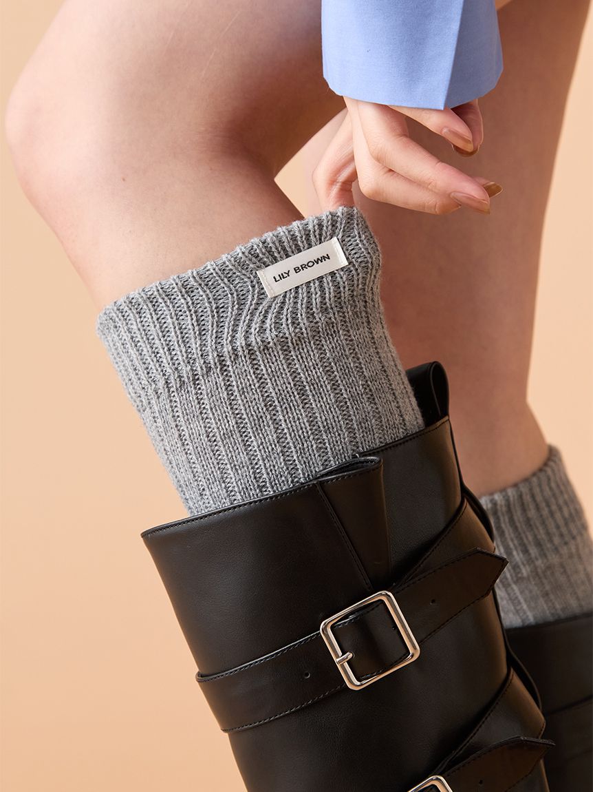 ウールブレンドレッグウォーマー(Hearts2Hearts着用)(ソックス