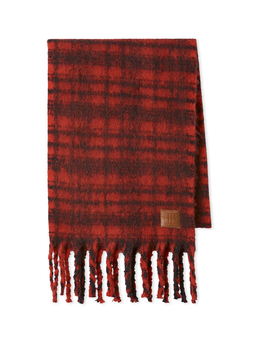 新品◎リリーブラウン／ボウタイ2wayコート レッド赤 リボンストール付き LILY BROWN（リリーブラウン）の「ビッグカラースリムマーメイドコート