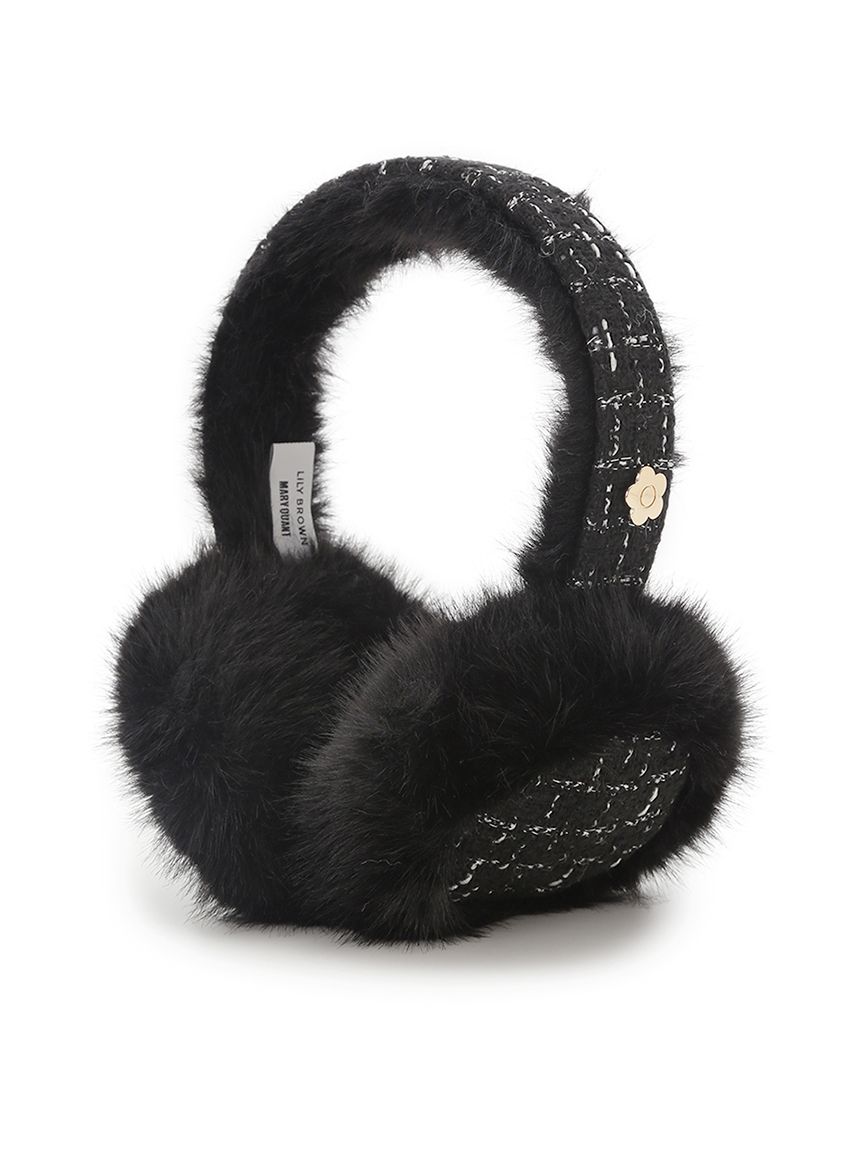 LILY BROWN×MARY QUANT】デイジーモチーフファーイヤーマフラー