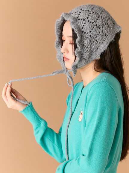 美品　リリーブラウン　クリアコンビサテンミュール　ブラック 美品 リリーブラウン クリアコンビサテンミュール ブラック