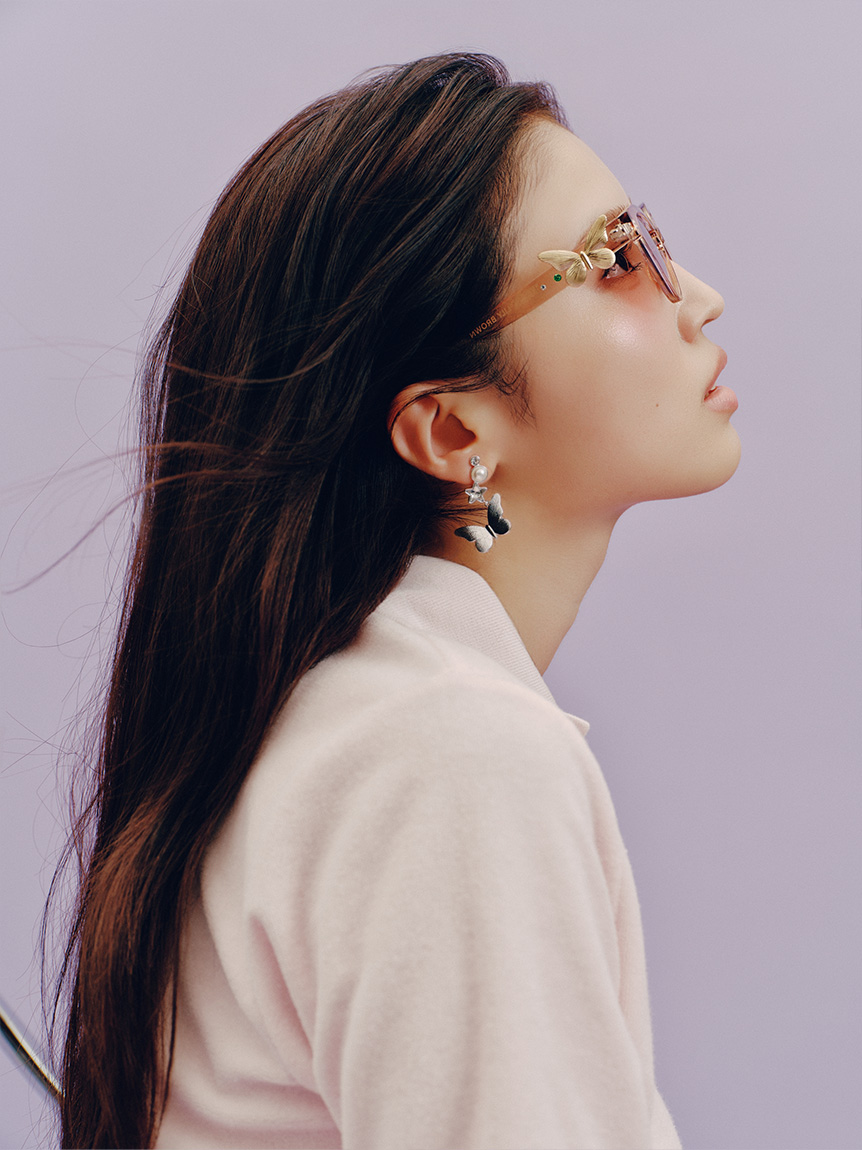 LILY BROWN×ANNA SUI】バタフライモチーフ付きサングラス(サングラス