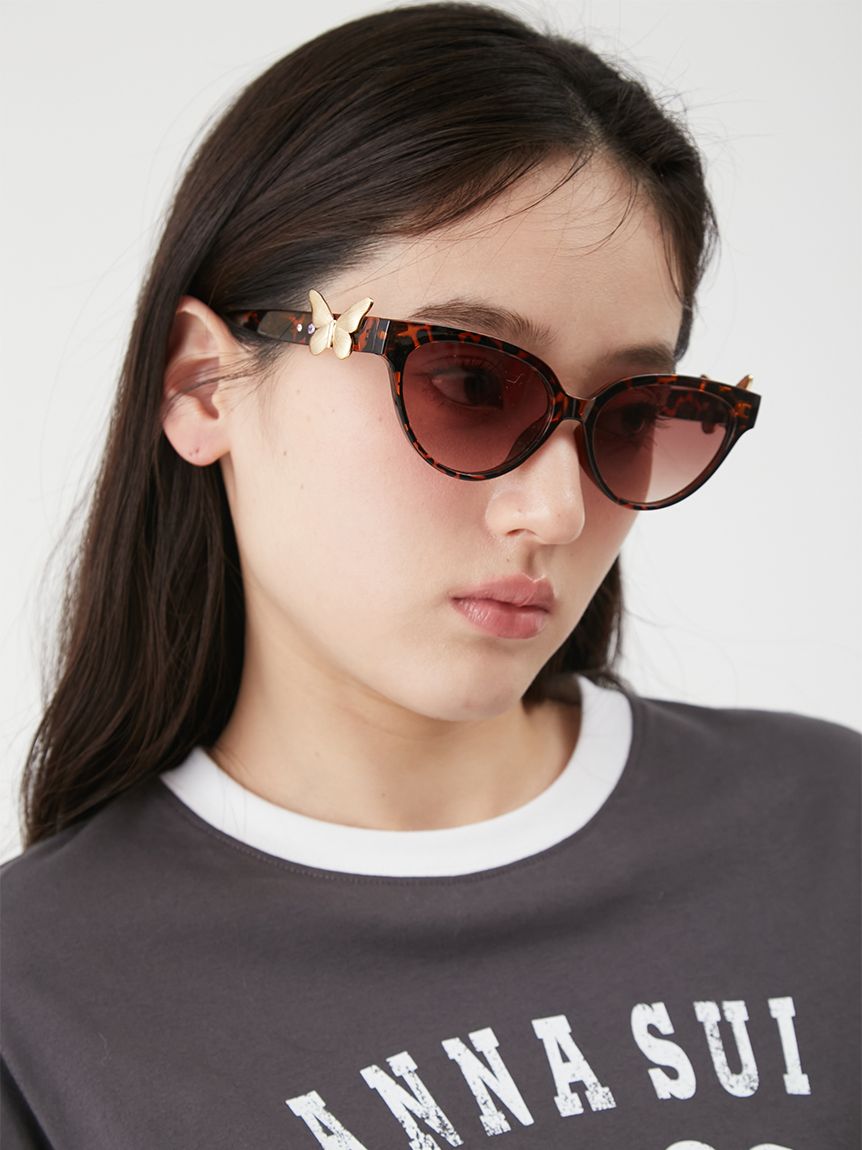 LILY BROWN×ANNA SUI】バタフライモチーフ付きサングラス(サングラス